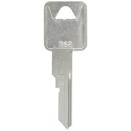 Hillman Automotive Universal Key Blank for B62 Single Sided for GM - Case of 10; Silver 5965389